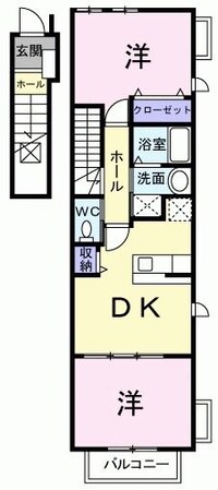 フィールドハウスⅡの物件間取画像